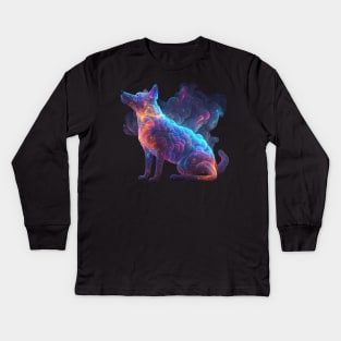 Dog in Space with unique Design Kids Long Sleeve T-Shirt